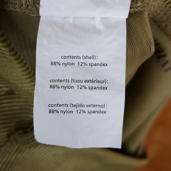 WE WORE WHAT Womens Leggings XS Green Ribbed High Waisted Full Length Stretch - Picture 4 of 8